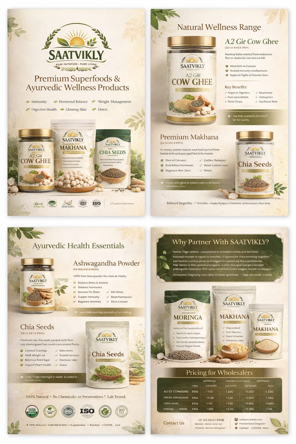 Saatvikly product range — Premium Superfoods & Ayurvedic Wellness